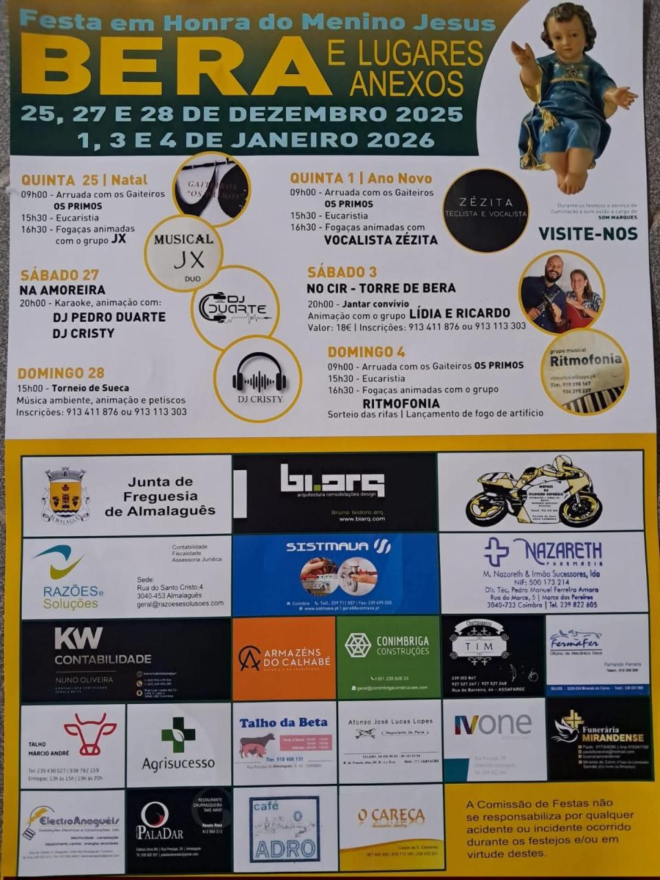 Festa em Honra do Menino Jesus - Bera e lugares anexos
