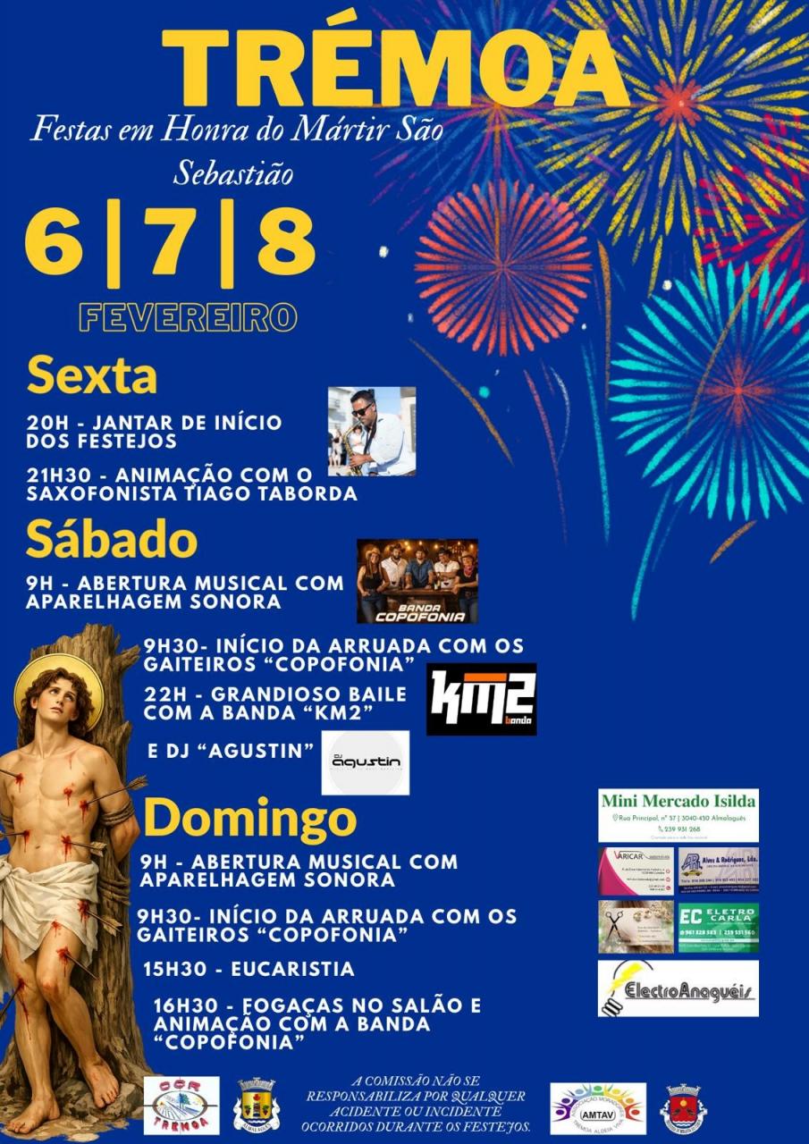Festas em Honra do M&aacute;rtir S&atilde;o Sebasti&atilde;o &ndash; Tr&eacute;moa 